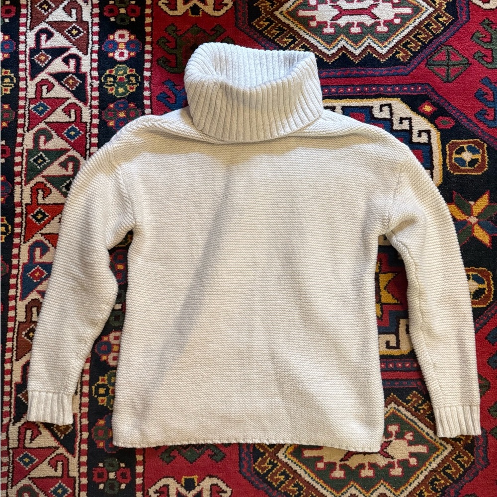 LOFT Light Grey Turtle Neck Sweater